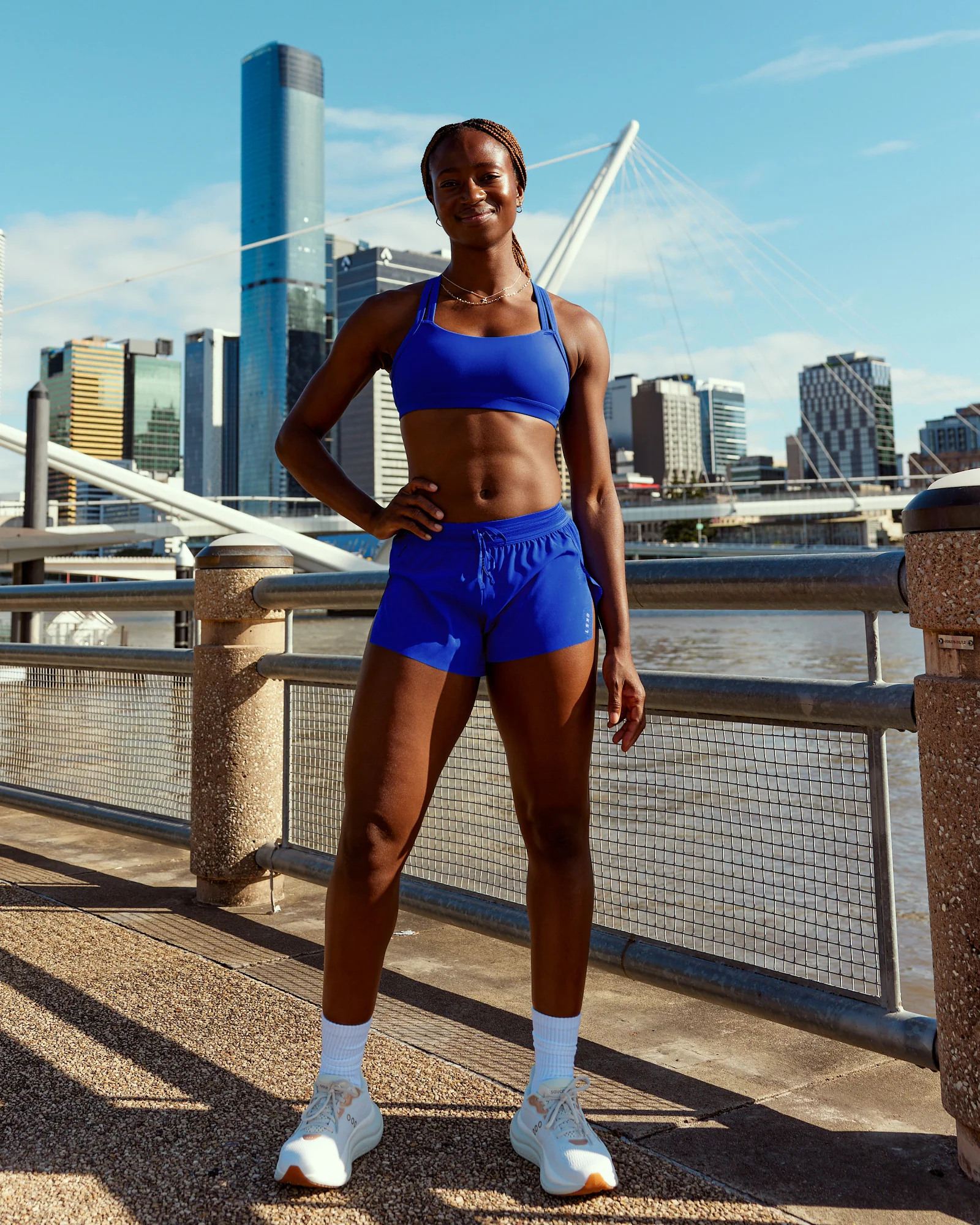 Accelerate 3" Mid-Rise Running Short - Electric Indigo - Image 2