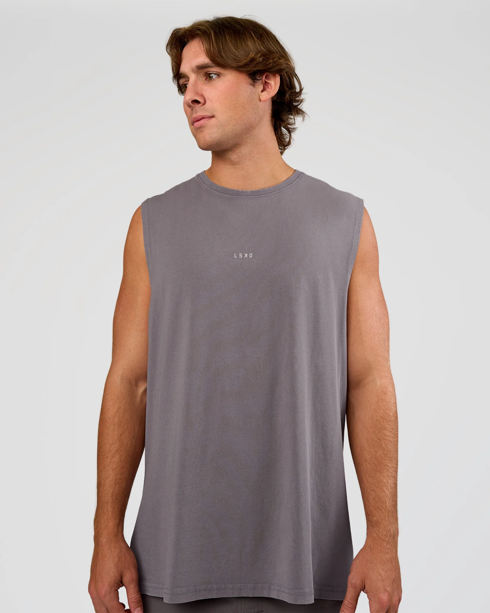 Base FLXCotton Tank - Duskstone Washed