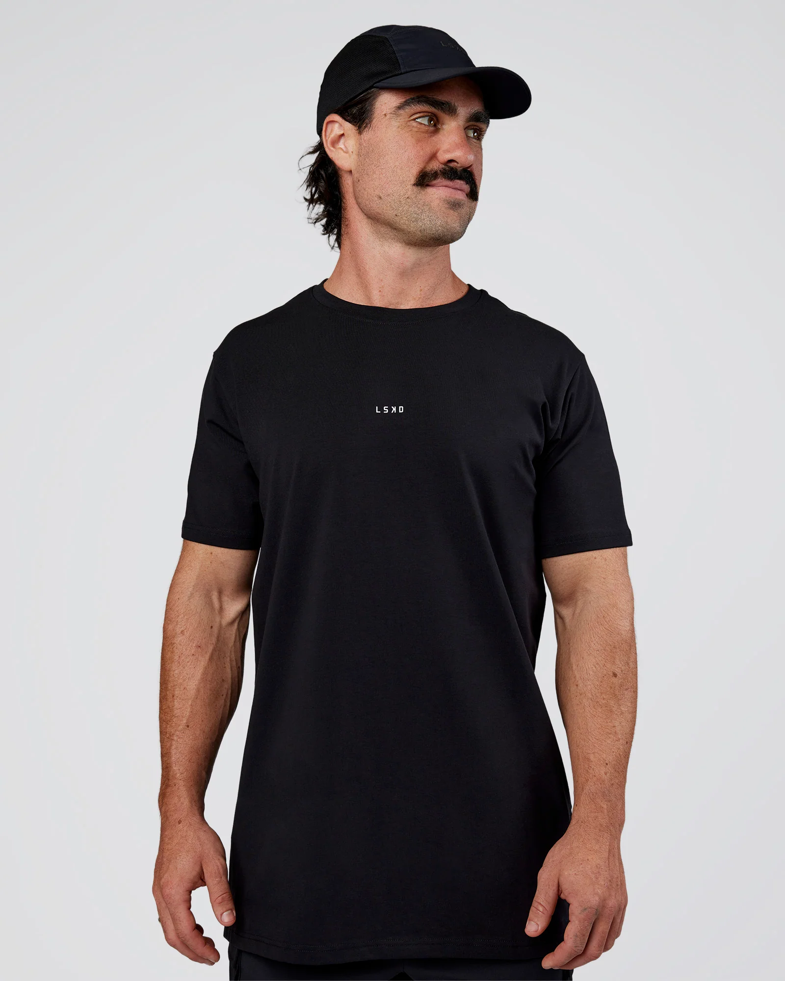 Base FLXCotton Tee  Regular Fit +2cm - Black