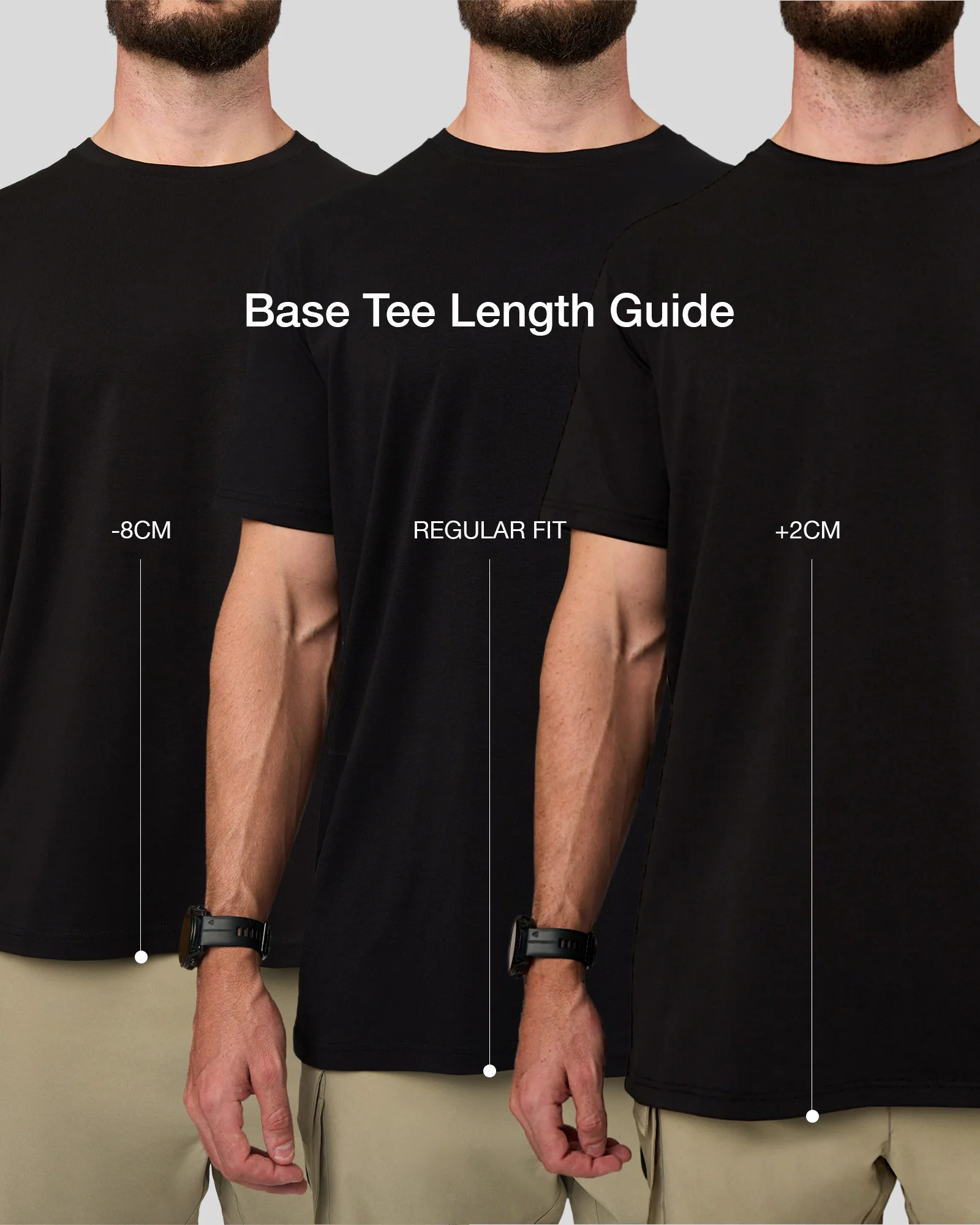 Base FLXCotton Tee Regular Fit -8cm  - Black - Image 6