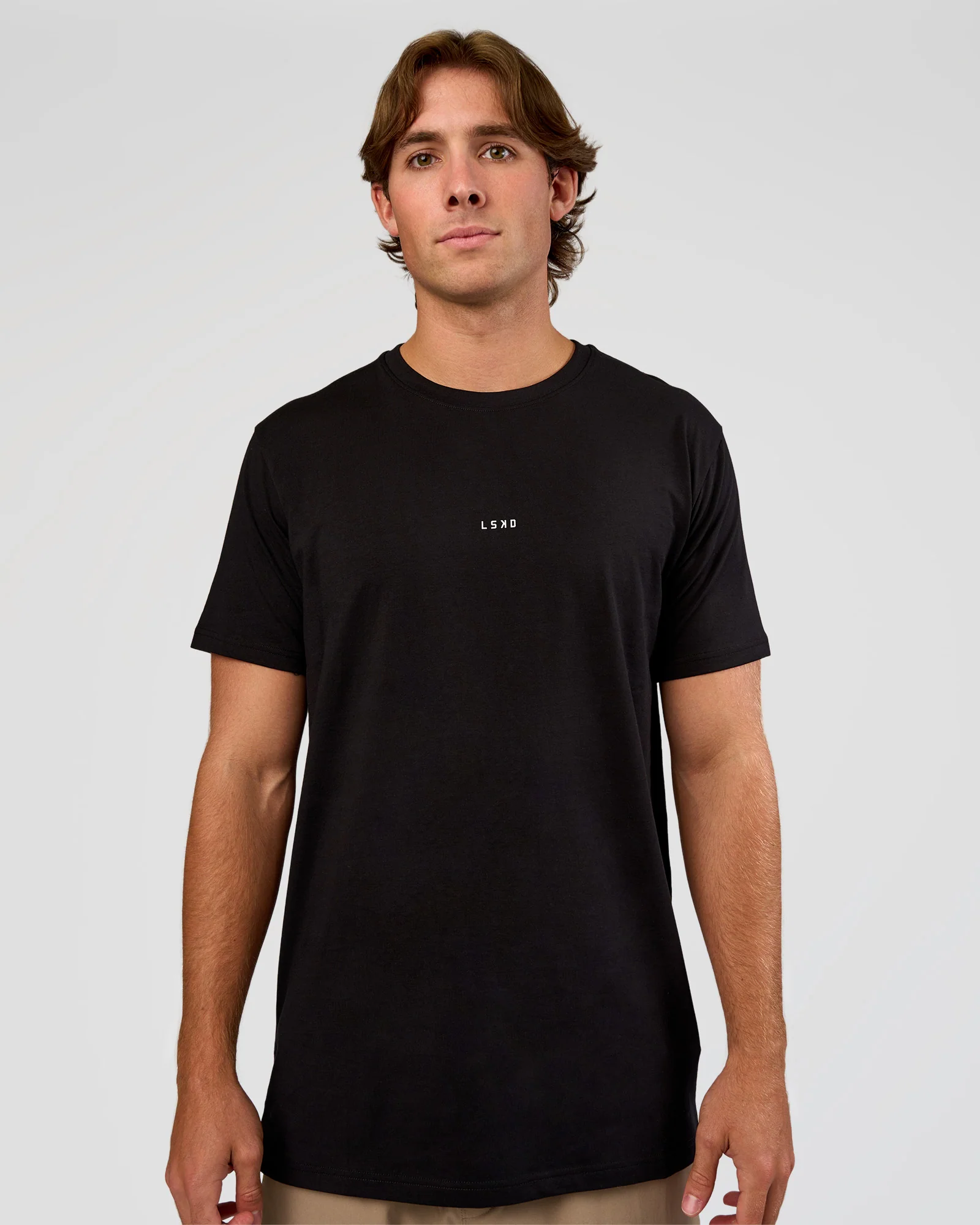 Base Heavyweight FLXCotton Tee Regular Fit +2cm - Black