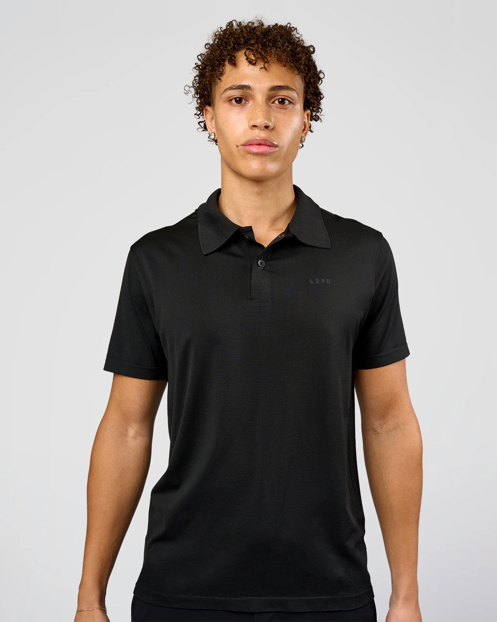 Drive Seamless Polo - Black