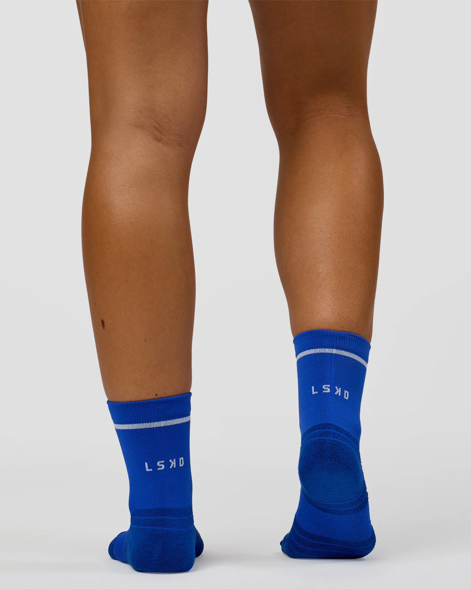 Fast Performance Quarter Socks 2.0 - Electric Indigo-White - Image 2