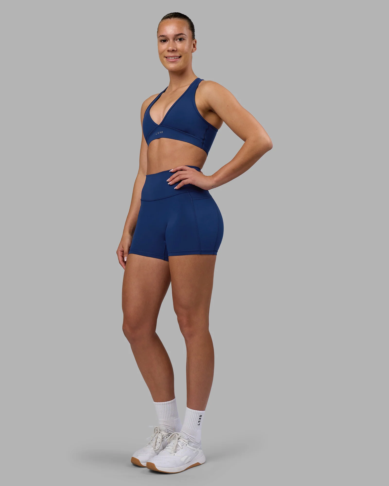 Fusion Ultra High-Rise 4" Short Pockets - Midnight Blue - Image 5