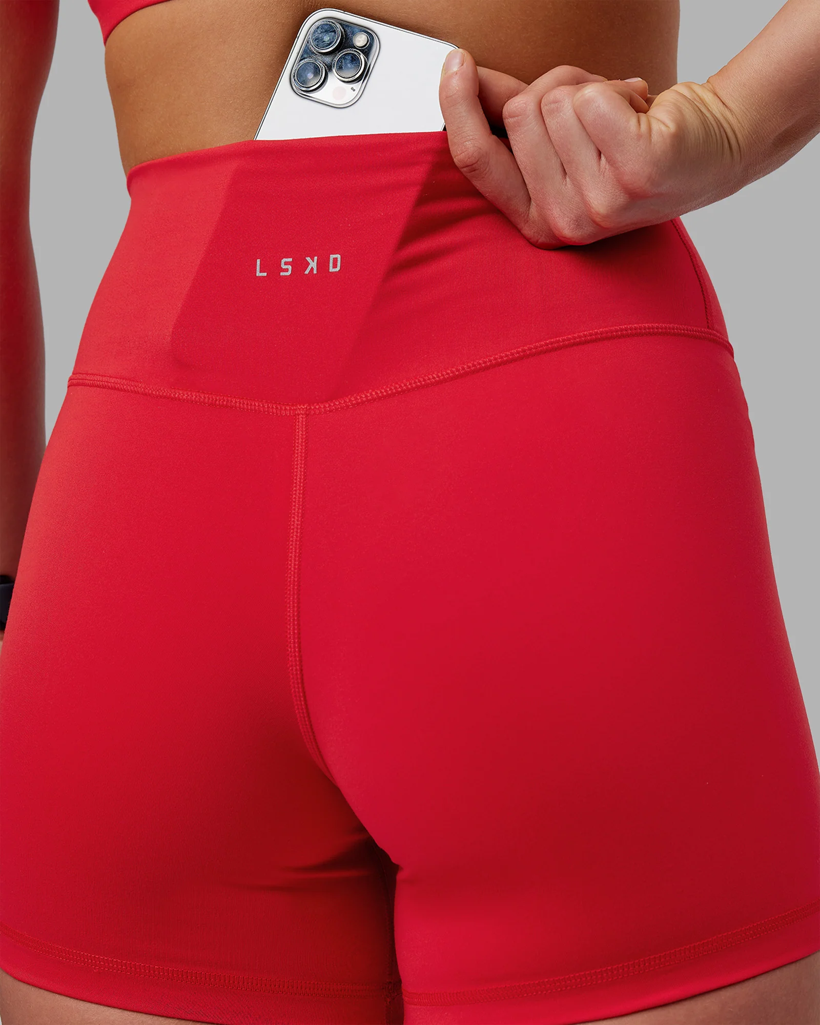 Fusion Ultra High-Rise 4" Short - Scarlet - Image 6