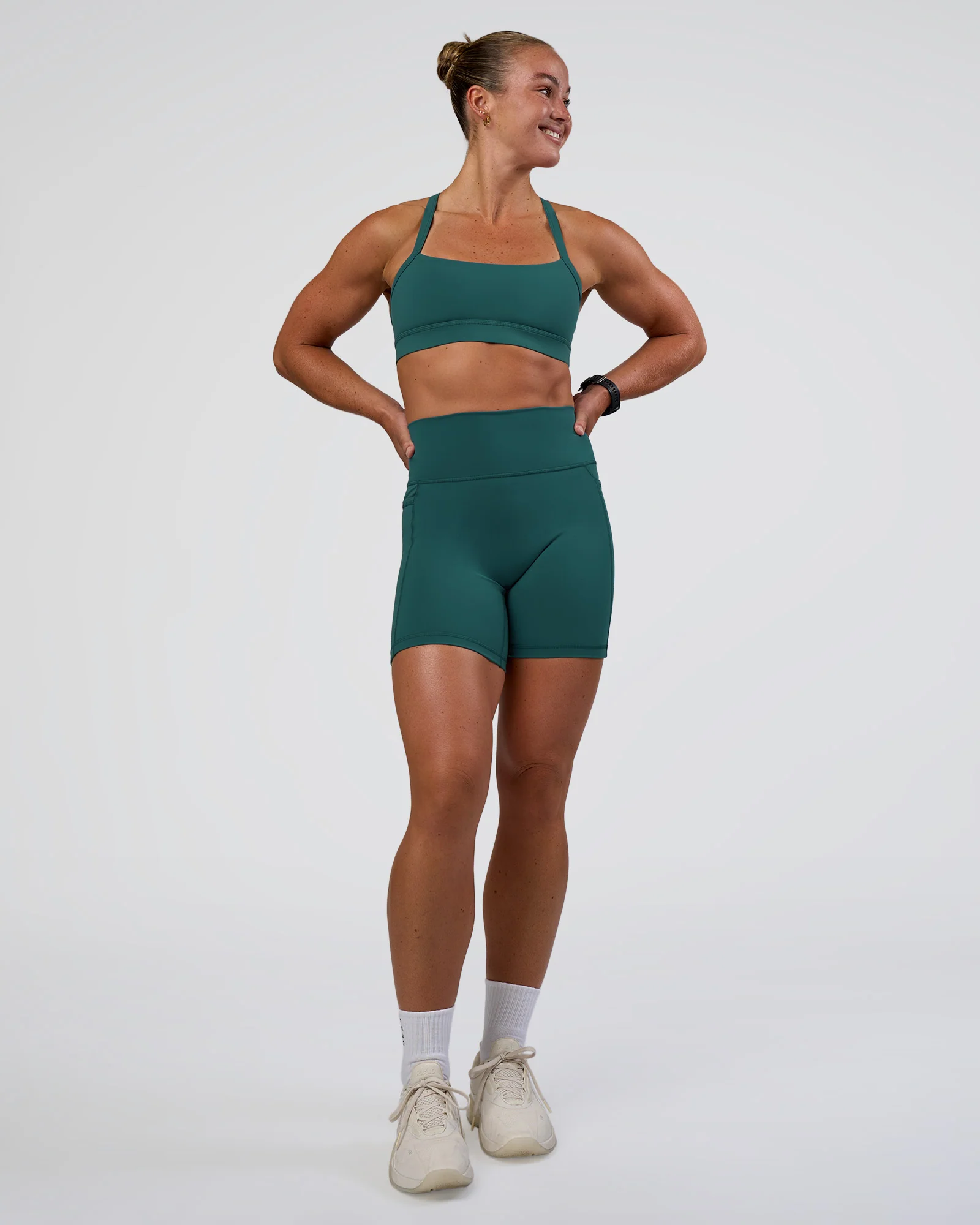 Fusion Ultra High-Rise 6" Short Pockets - Transformative Teal
