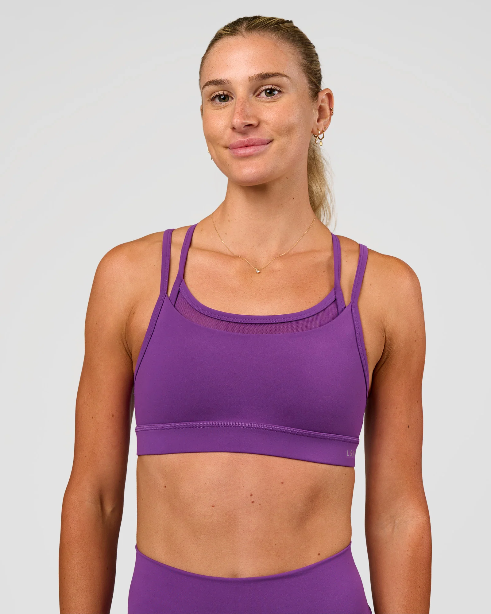 Genesis Layered Sports Bra - Fresh Purple