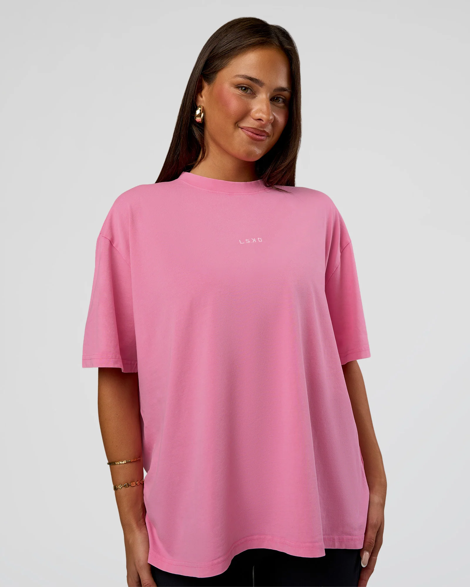 Go-To FLXCotton Oversized Tee - Sugar Plum Washed - Image 3