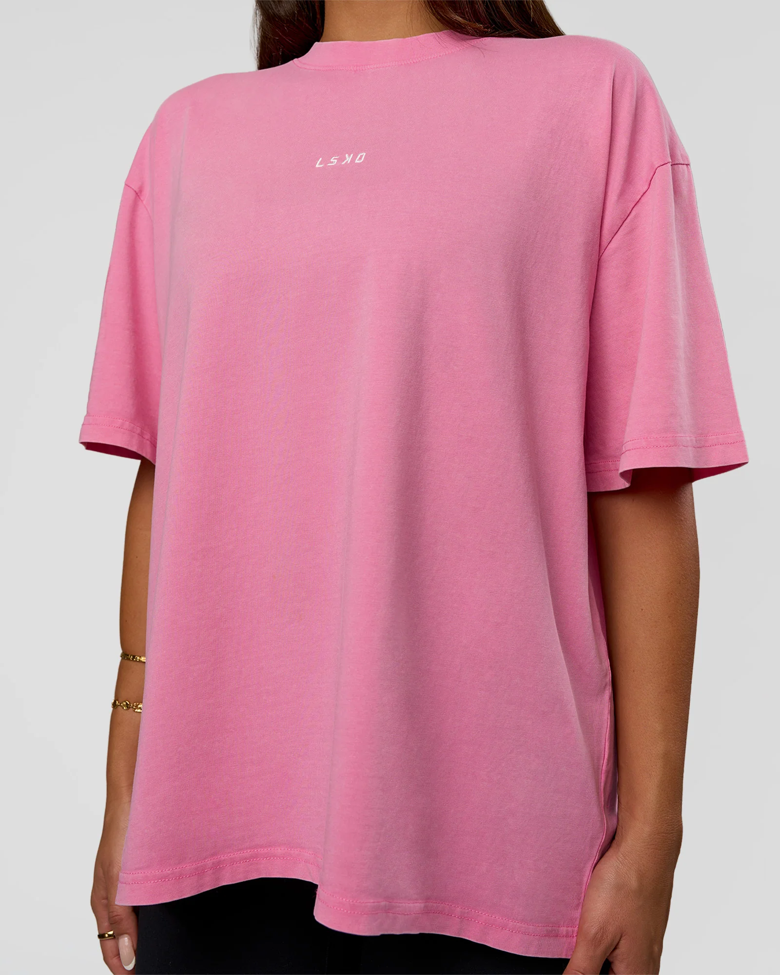 Go-To FLXCotton Oversized Tee - Sugar Plum Washed - Image 6