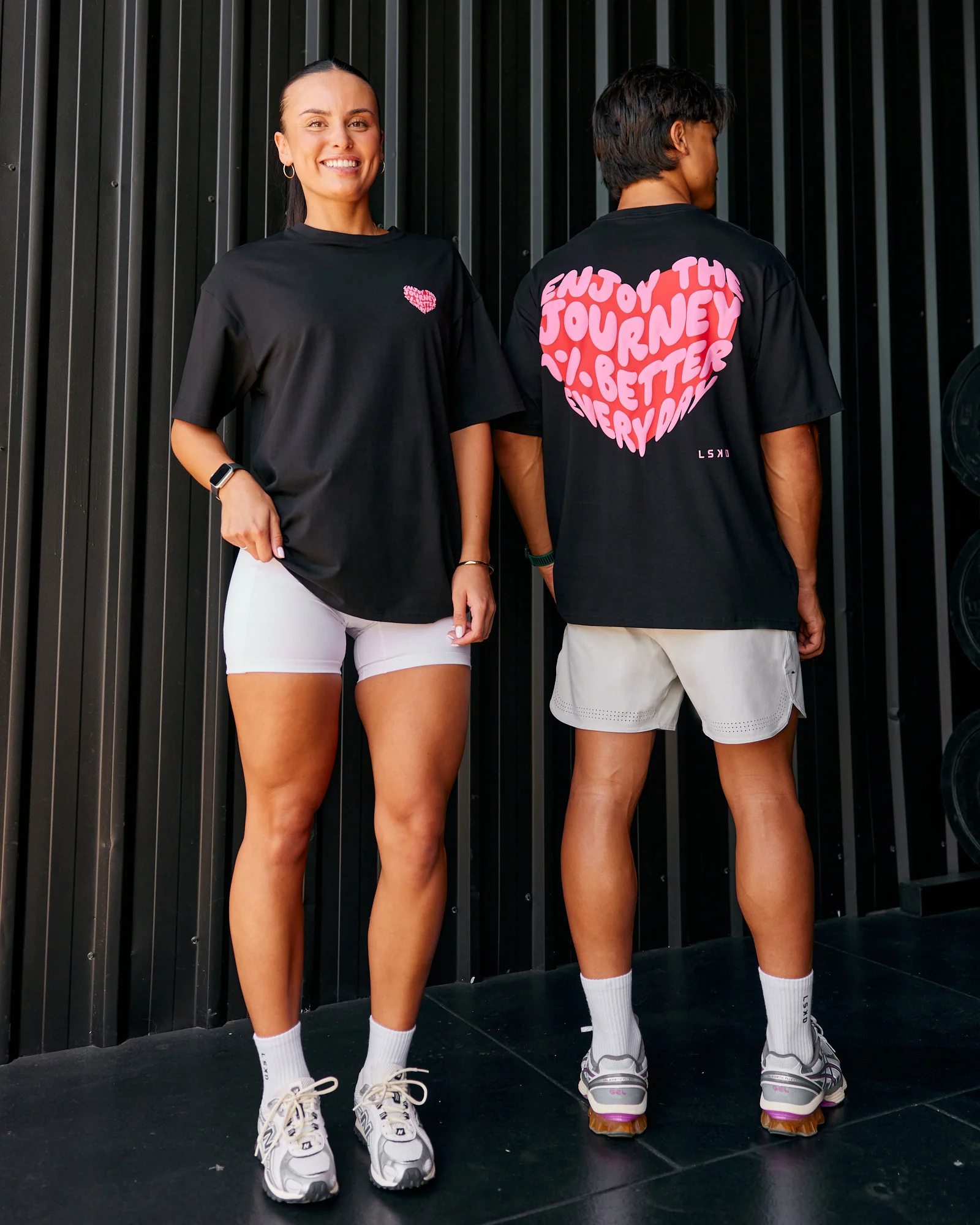 Love the Journey FLXCotton Oversized Tee - Black-Flame
