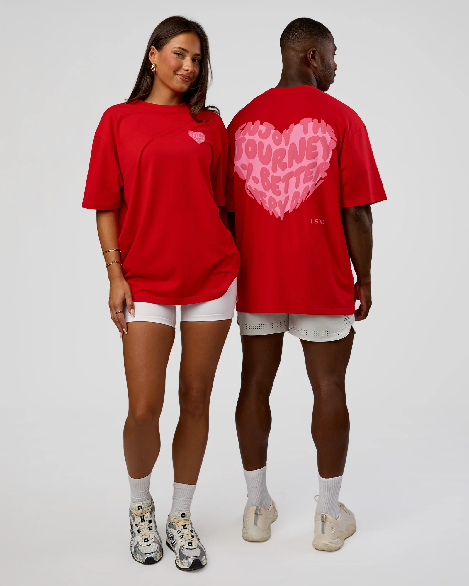 Love the Journey FLXCotton Oversized Tee - Flame-Candy Pink