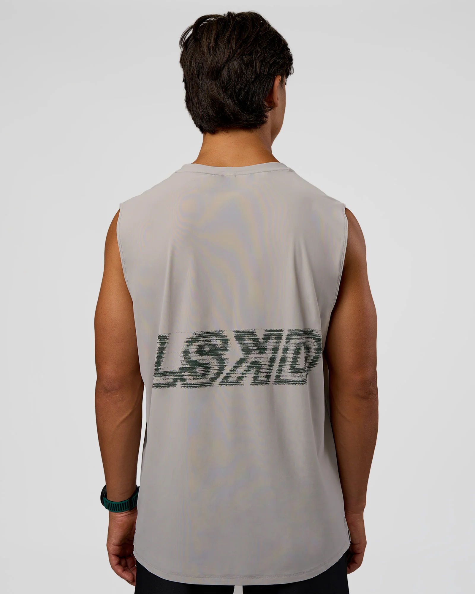 Cadence MicroMotion Muscle Tank - Alloy-Carbon Green