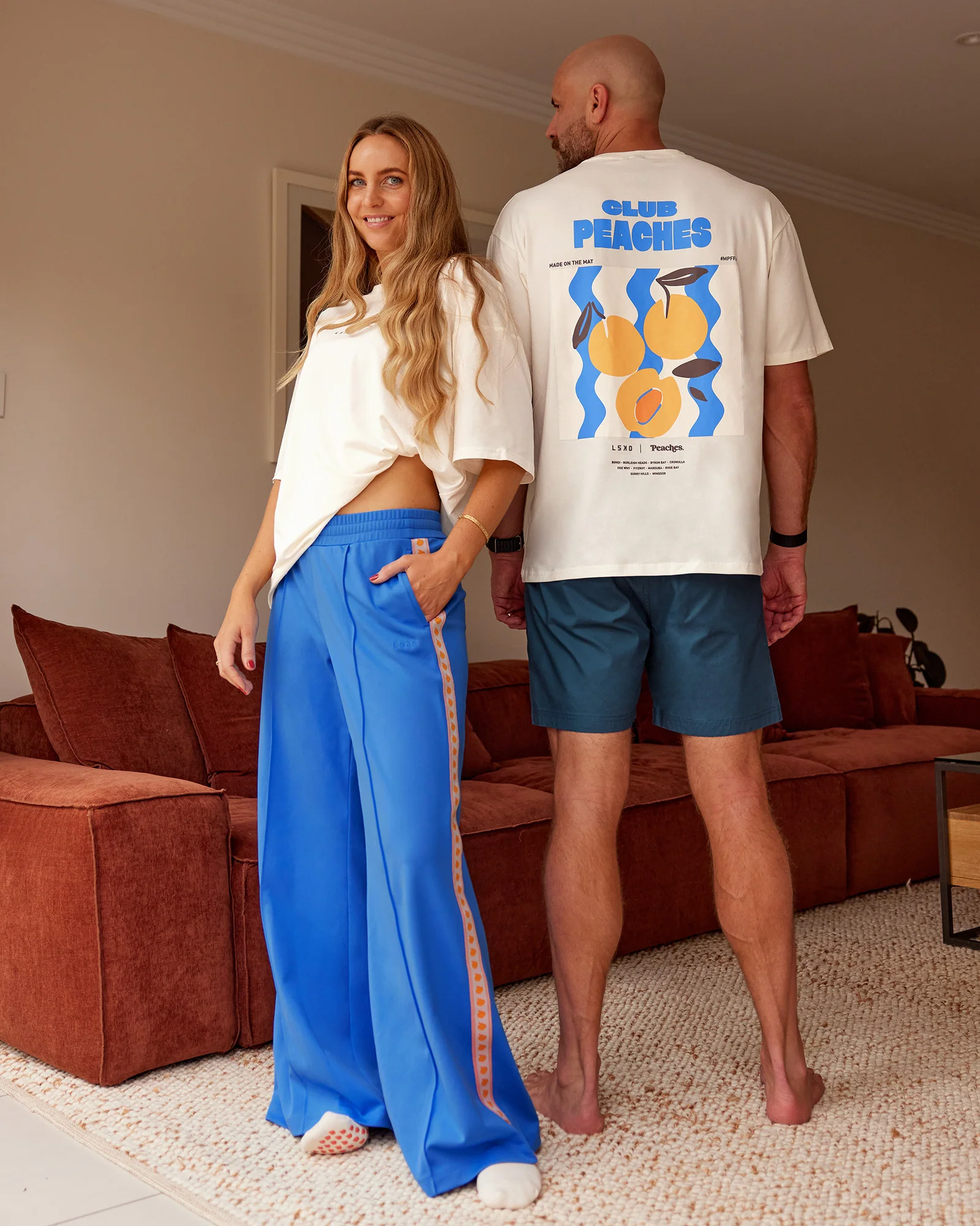 Peaches x LSKD Collection FLXCotton Oversize Tee - Off White