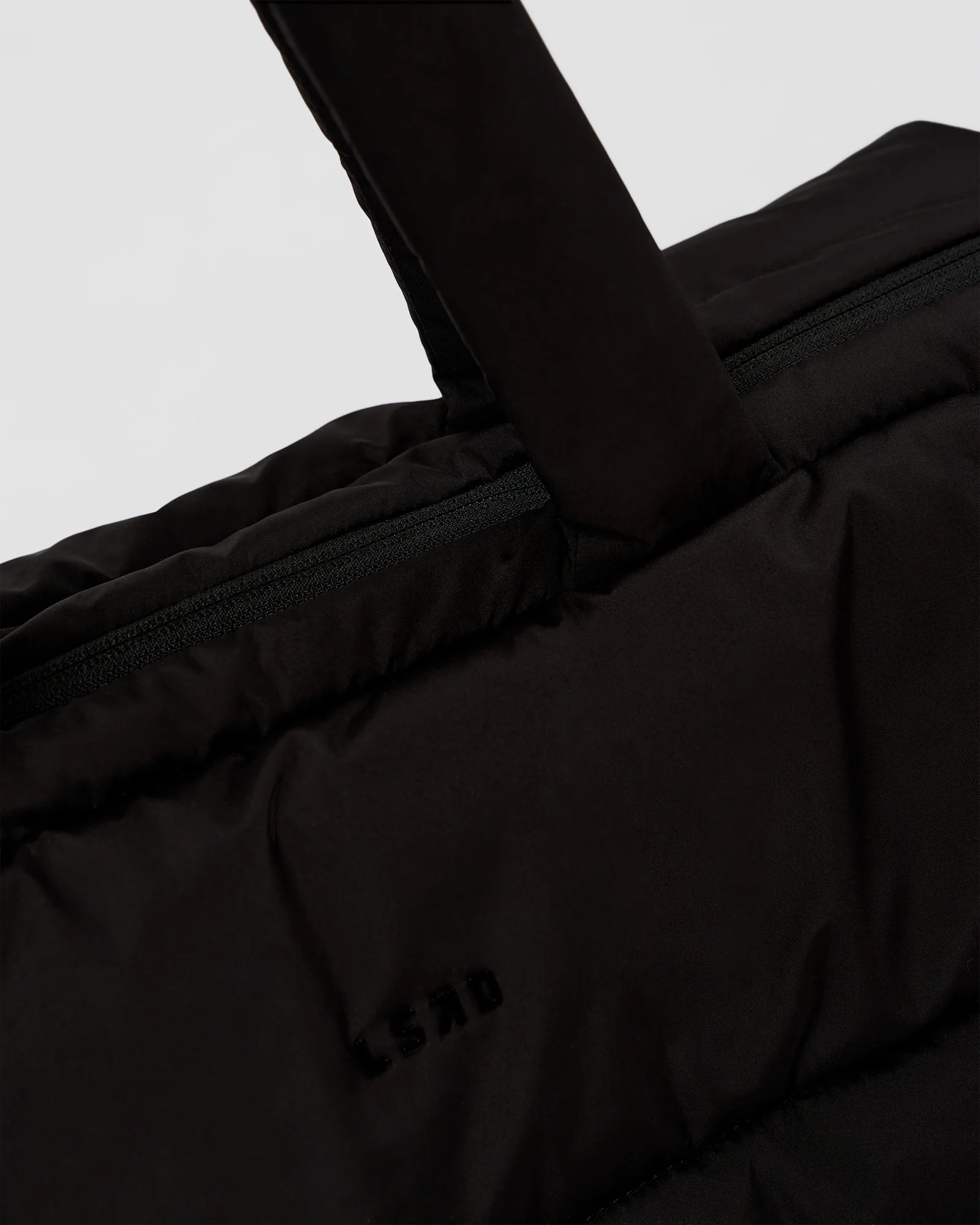 Puffer Duffle Bag - Black - Image 5
