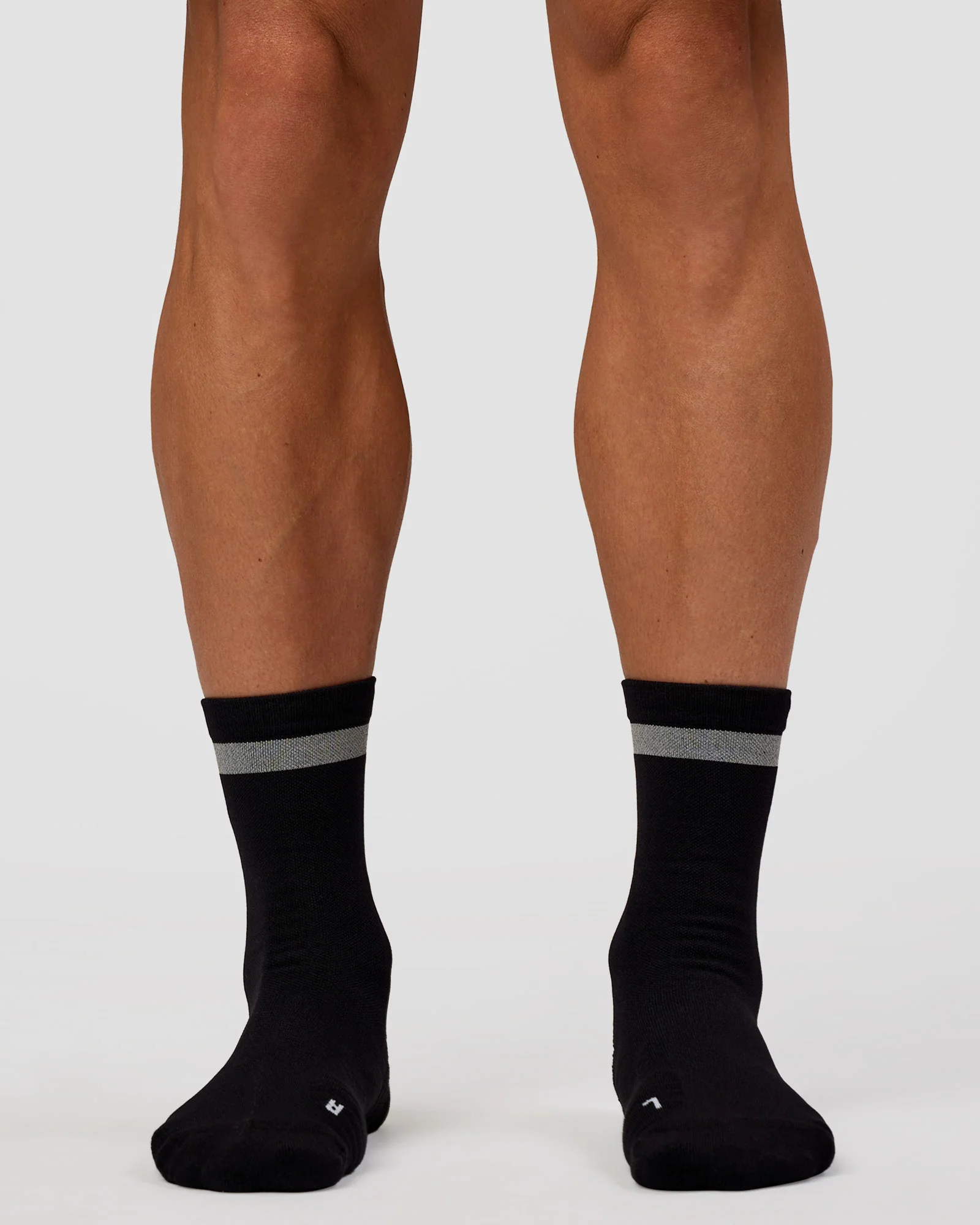 Run Club Fast Performance Socks 2.0 - Black-Reflective - Image 5