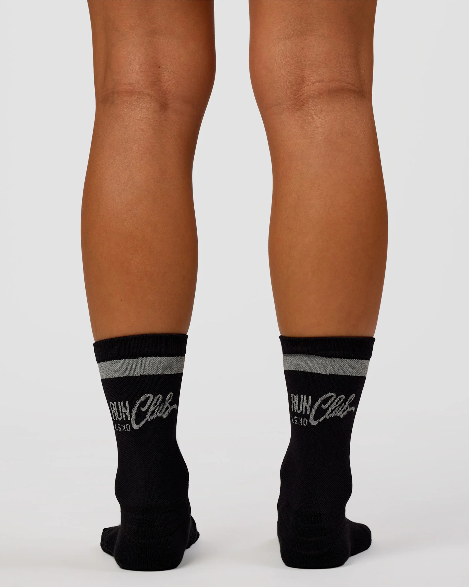 Run Club Fast Performance Socks 2.0 - Black-Reflective - Image 7