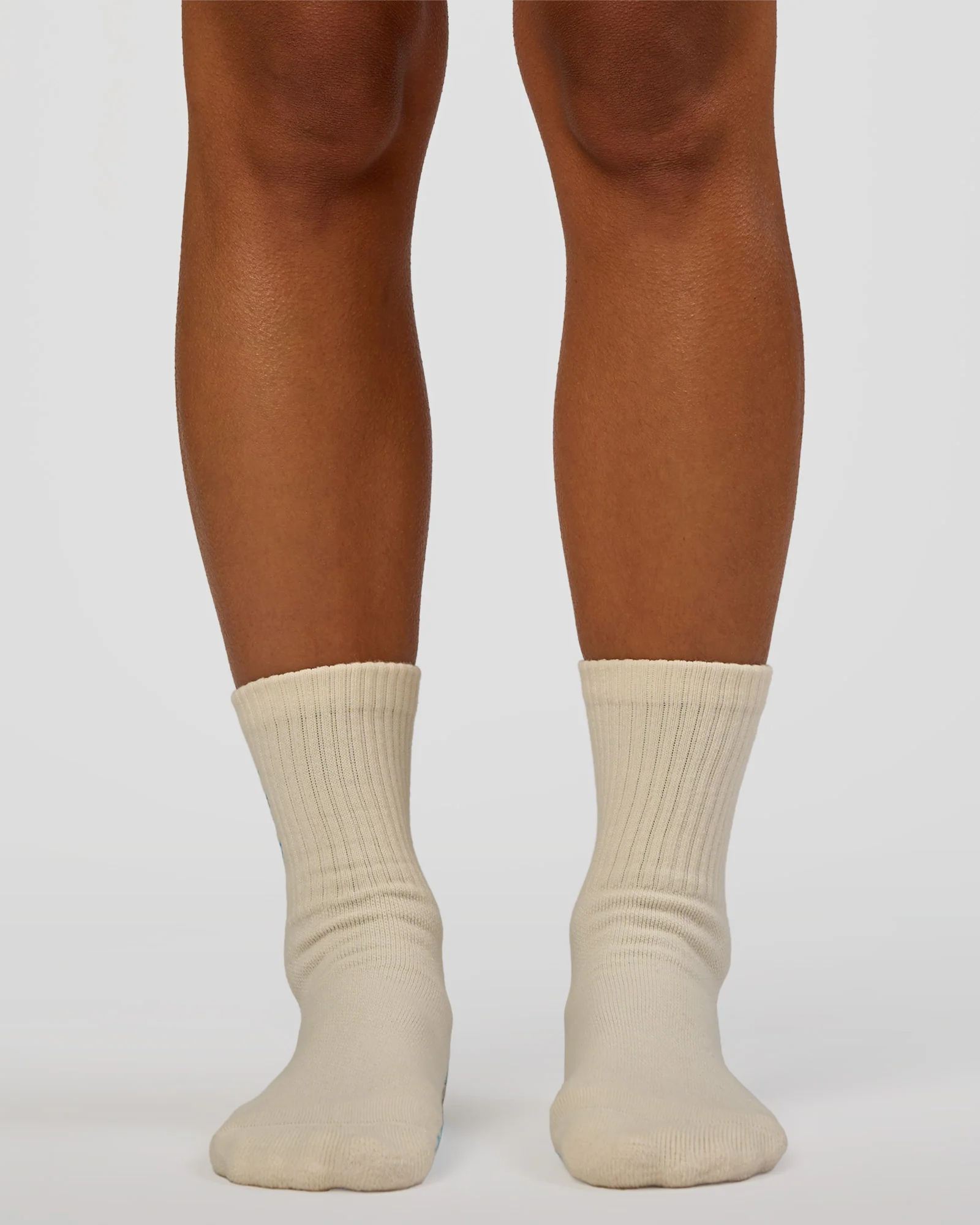 Signal Pilates Crew Grip Socks 2.0 - Off White-Baltic Sea - Image 3