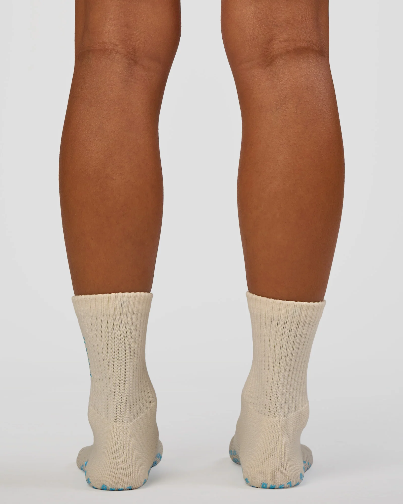 Signal Pilates Crew Grip Socks 2.0 - Off White-Baltic Sea - Image 4